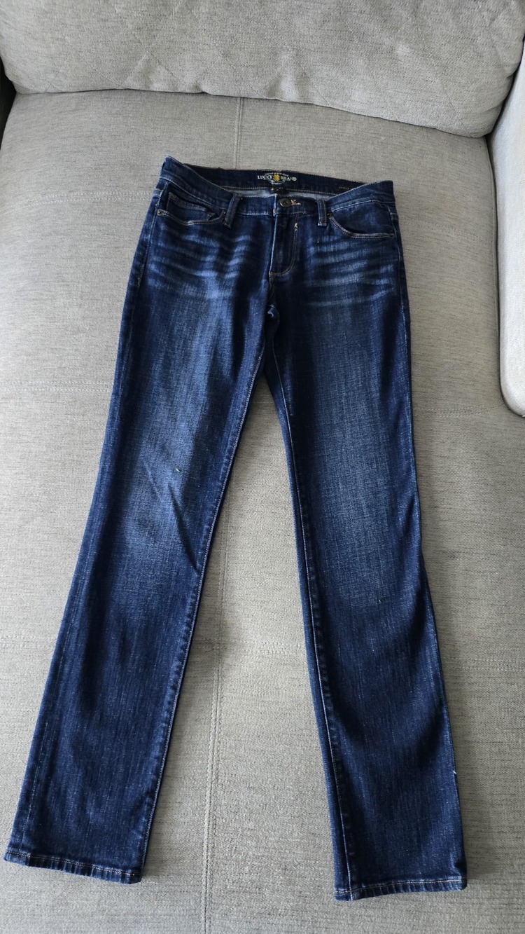 Lucky Brand Sweet Straight Jeans Dark Wash Size 4/27 Womens